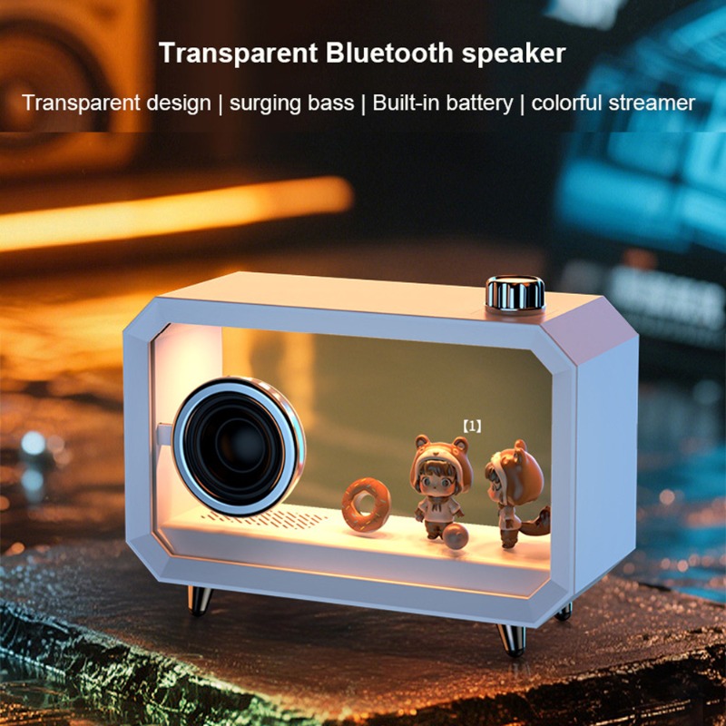 Audio Music Play - DIY Transparent Bluetooth Speaker RGB Colorful