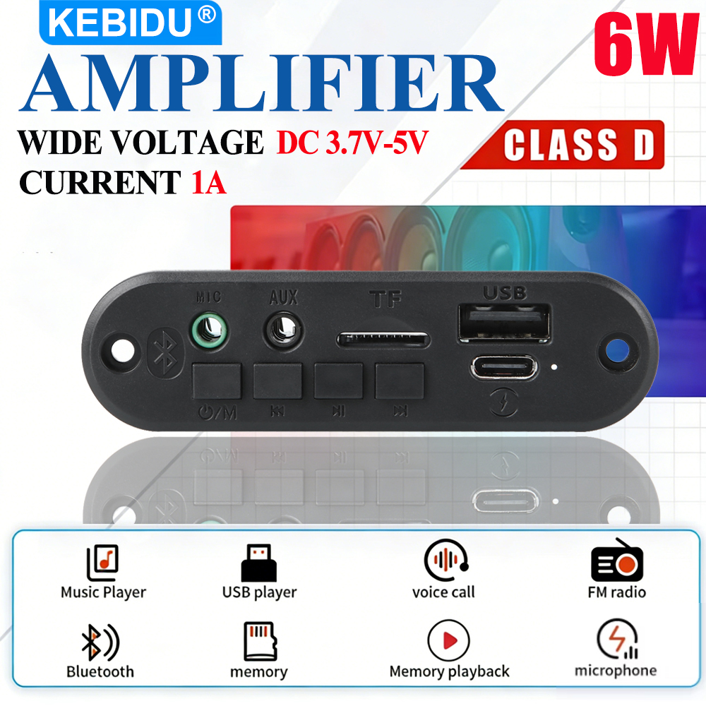 Audio Music Play - KEBIDU Bluetooth 5.0 MP3 WAV Decoder
