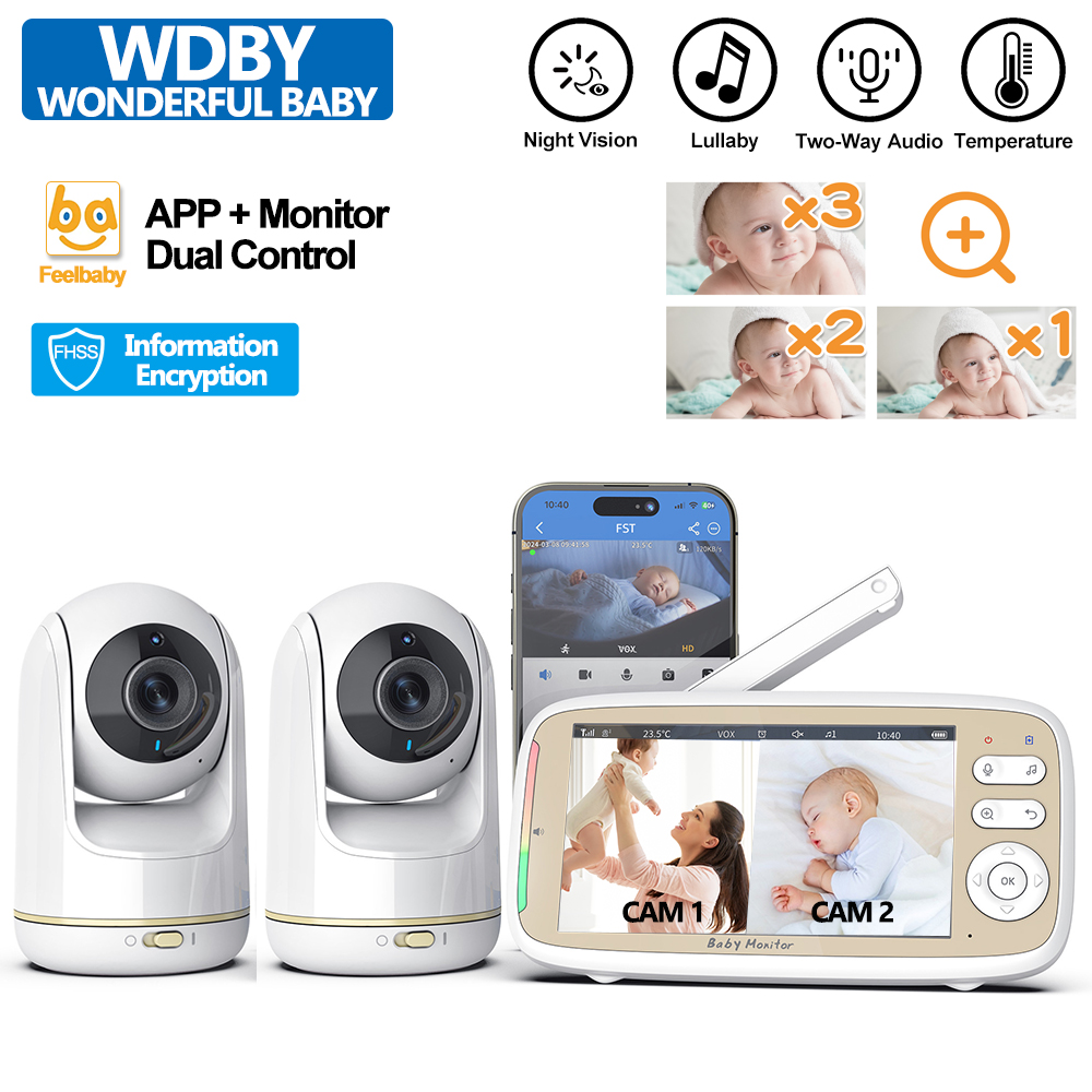 VB803 PRO Baby Monitor with 2p - Audio Hd Music avaliação e preço