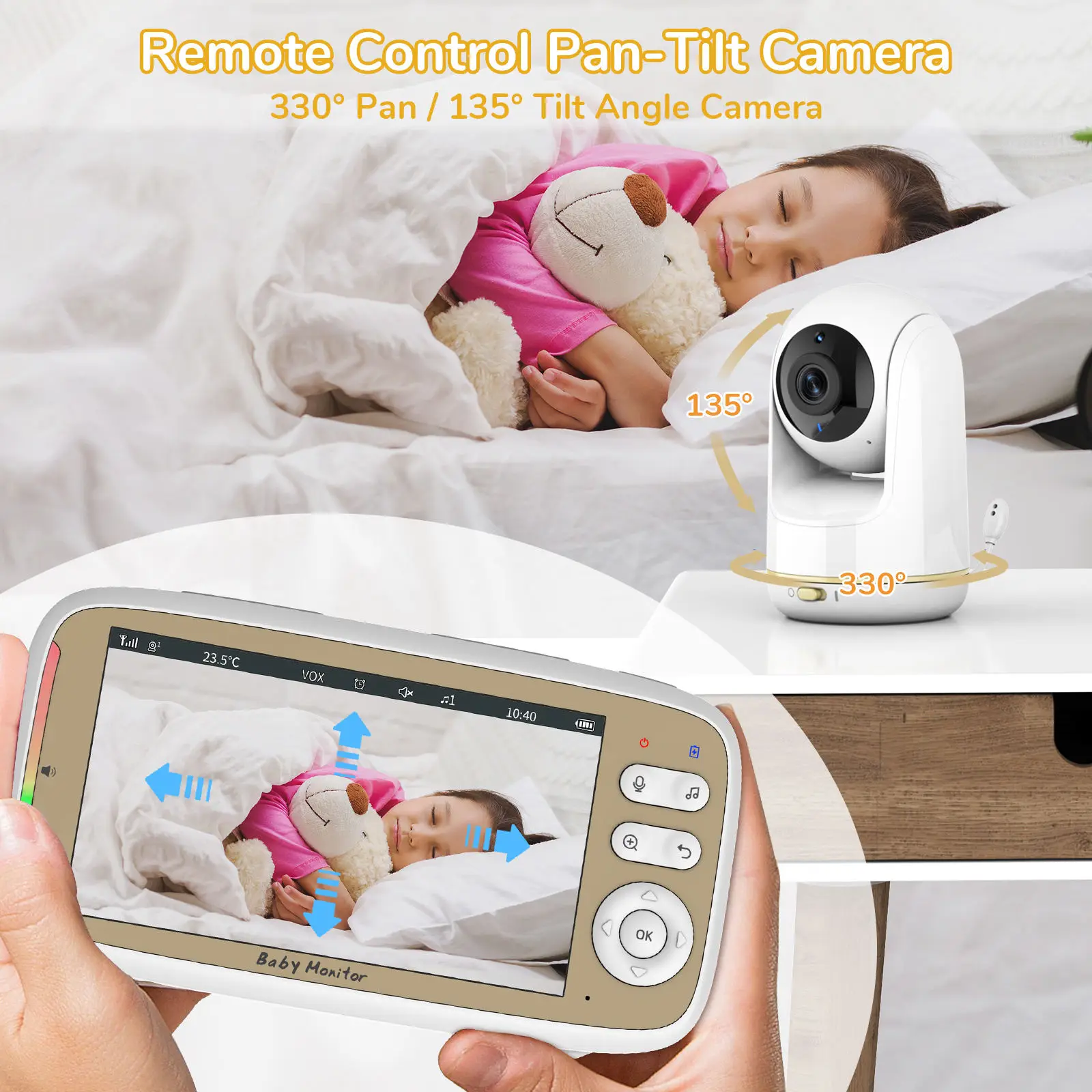 VB803 PRO Baby Monitor with 2p - Audio Hd Music avaliação e preço