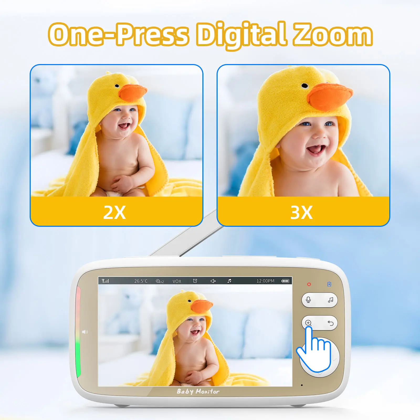 VB803 PRO Baby Monitor with 2p - Audio Hd Music avaliação e preço