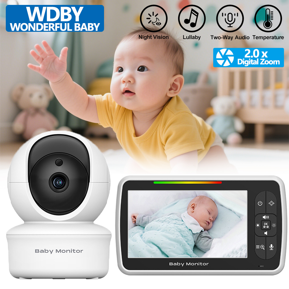 5.0 Inch Video Baby Monitor Wi - Audio Hd Music avaliação e preço