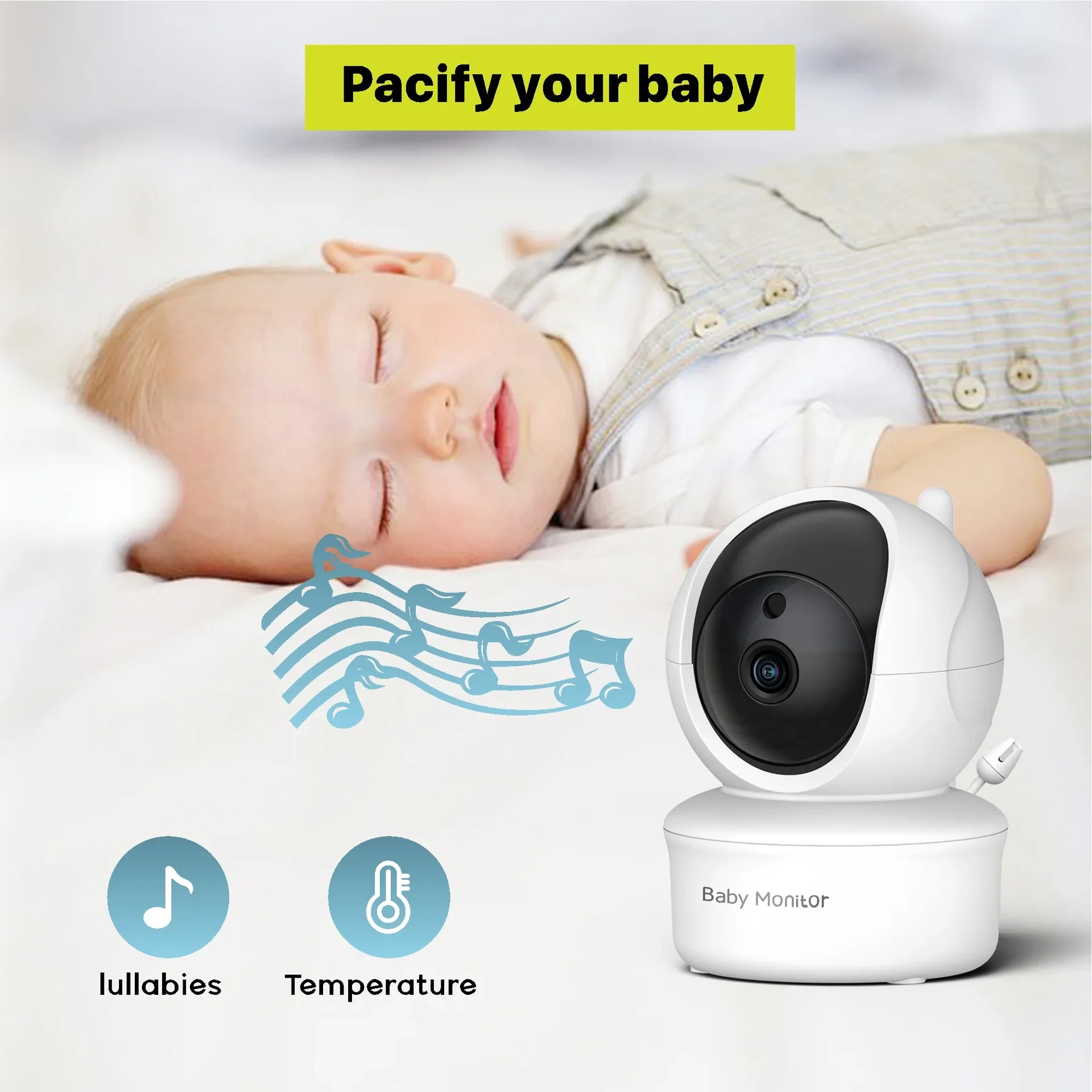5.0 Inch Video Baby Monitor Wi - Audio Hd Music avaliação e preço