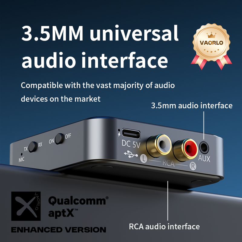 2 in 1 aptX Bluetooth 5.4 Audi - Audio Hd Music avaliação e preço