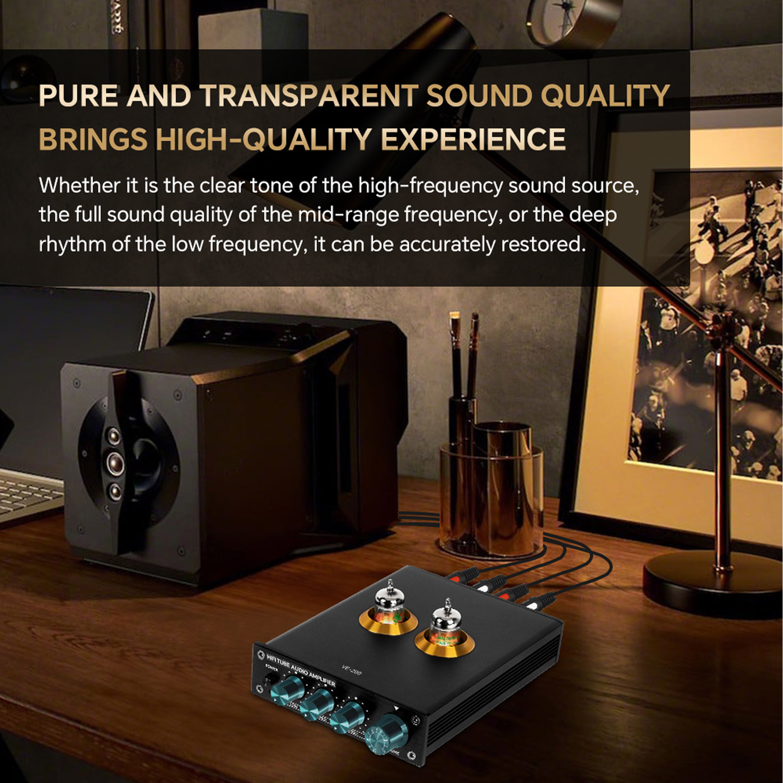 Audio HiFi Vacuum Tube 3-Band  - Mp3 Audio Music Youtube avaliação e preço