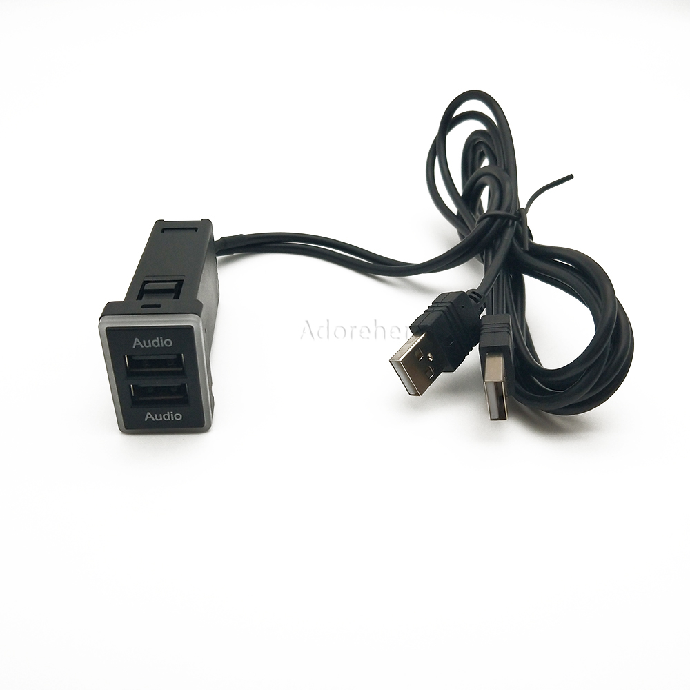 Car Double USB Port Adapter US - Audio Music Play avaliação e preço