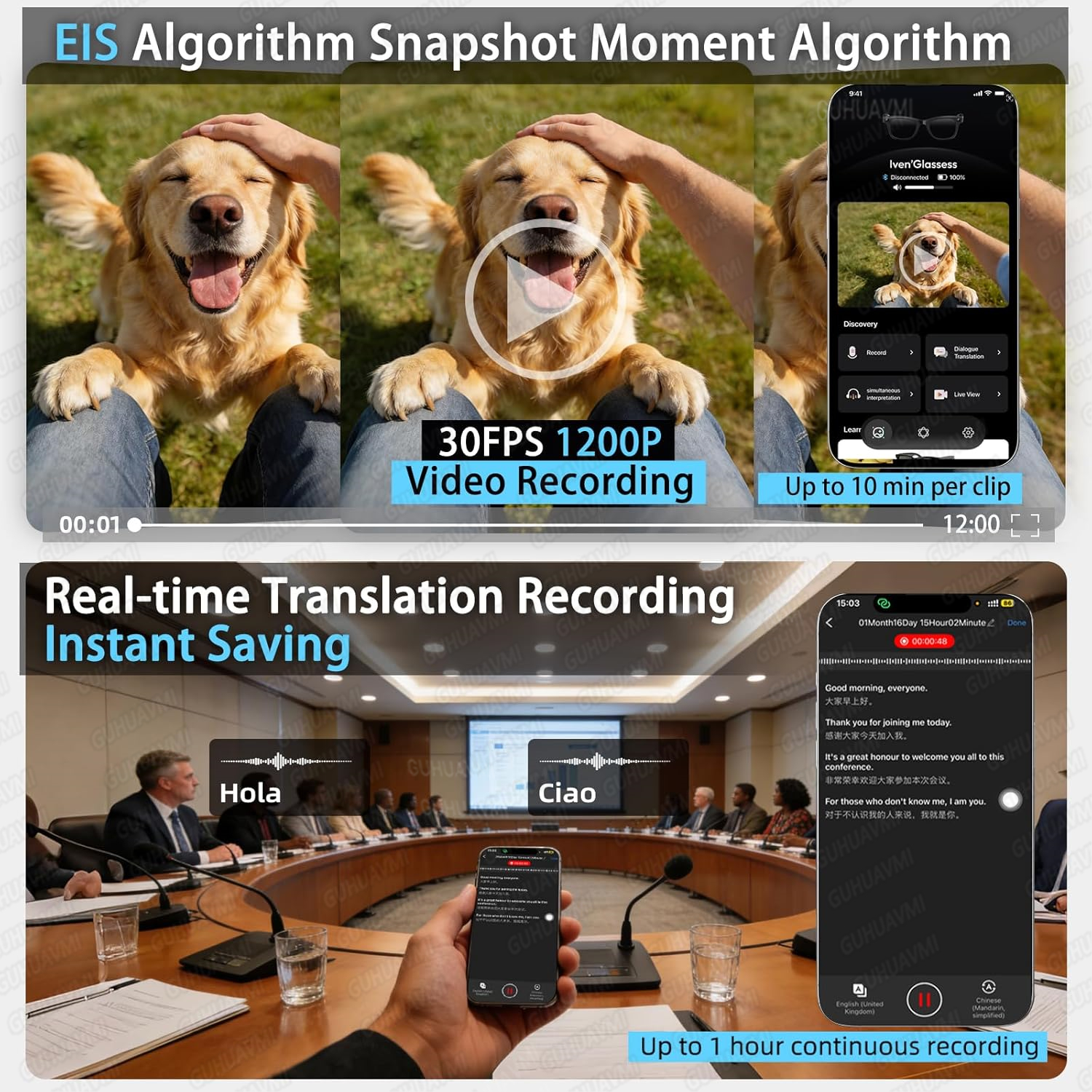 New Smart AI Glasses with 800W - Audio Hd Music avaliação e preço