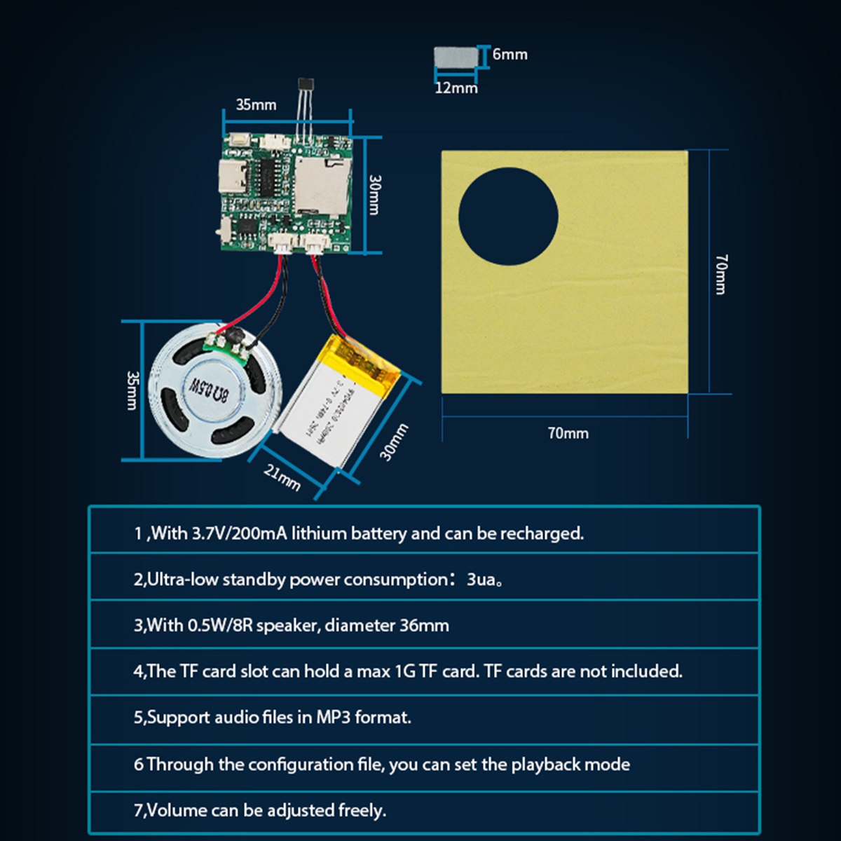 Programmable Sound Recorder Mo - Audio Music Free Download avaliação e preço