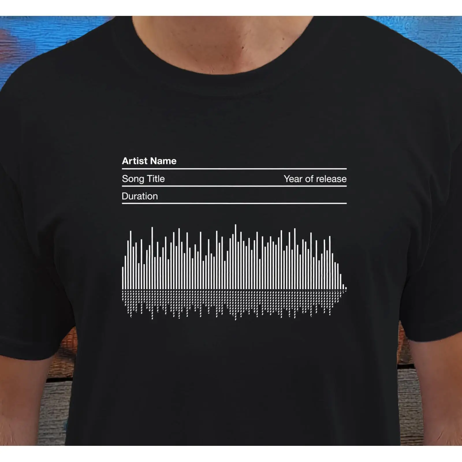Personalised Soundwave T Shirt - Audio Music Songs avaliação e preço