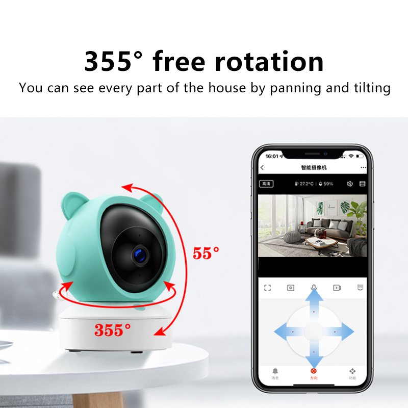 Danmini 1080P Baby Monitor Mob - Audio Hd Music avaliação e preço