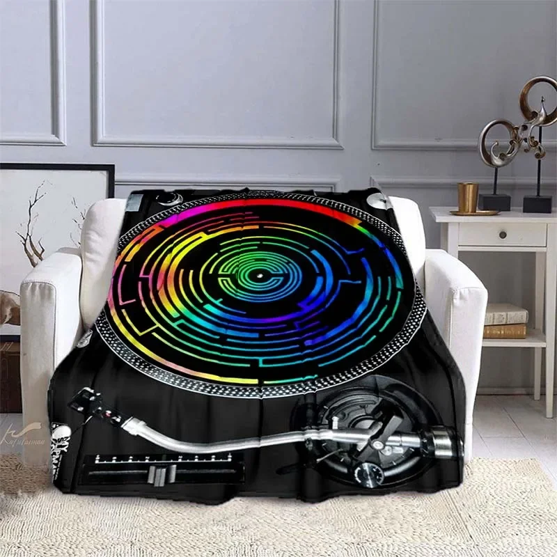 Music DJ Flannel Throw Blanket - Audio Music King avaliação e preço