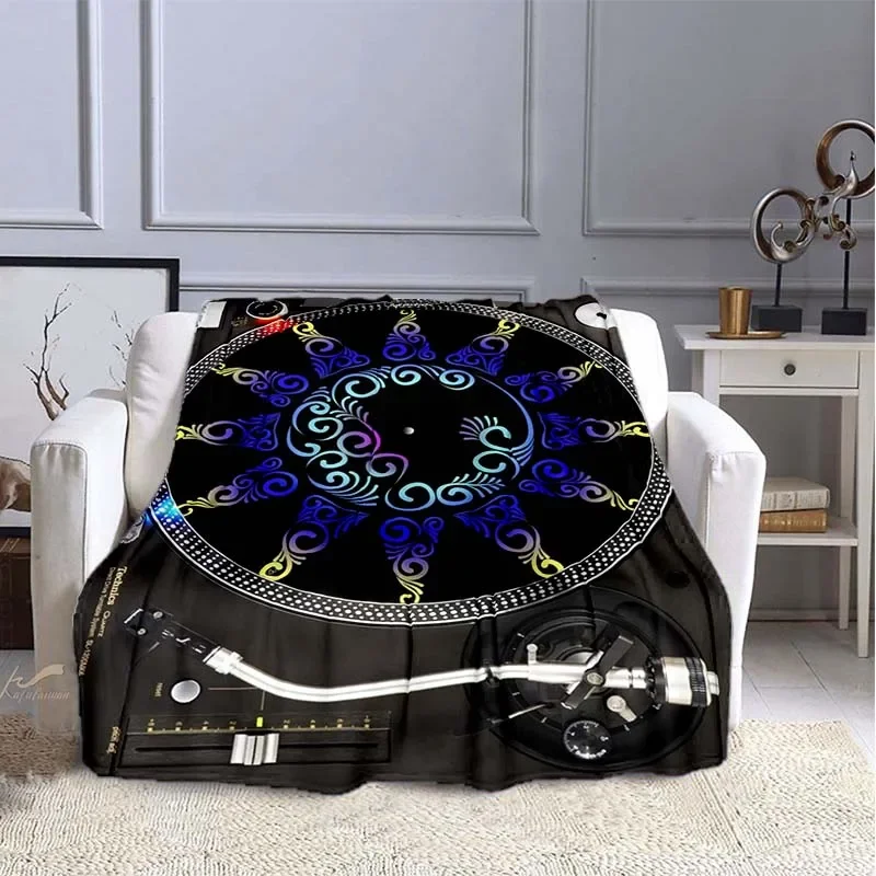 Music DJ Flannel Throw Blanket - Audio Music King avaliação e preço