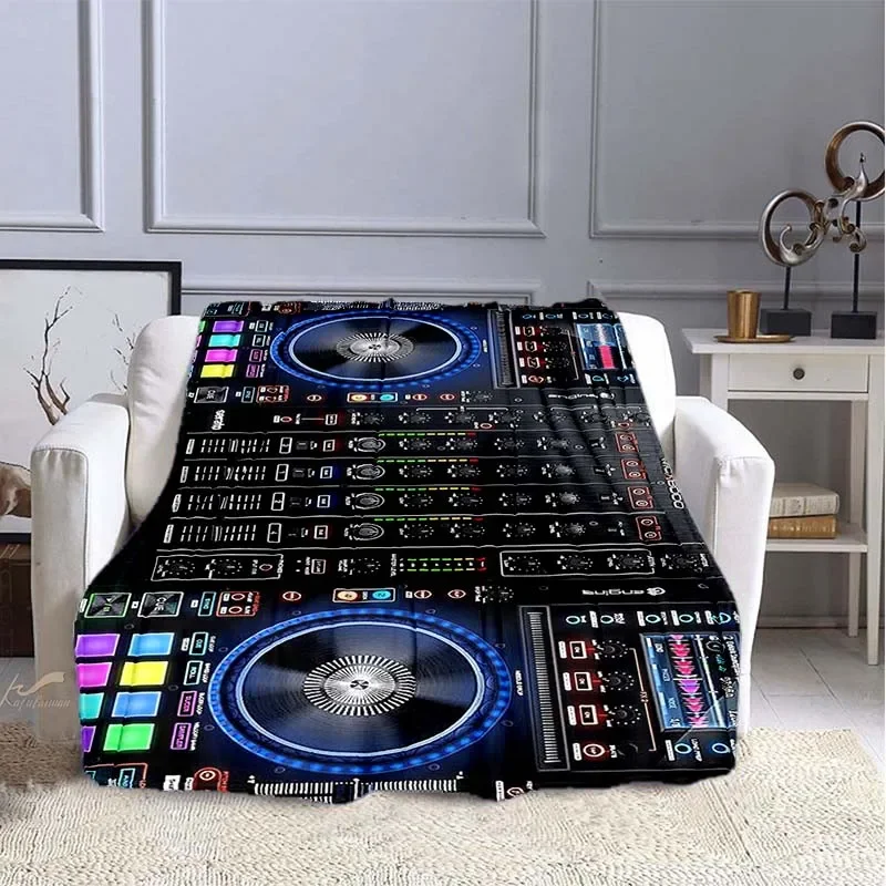 Music DJ Flannel Throw Blanket - Audio Music King avaliação e preço
