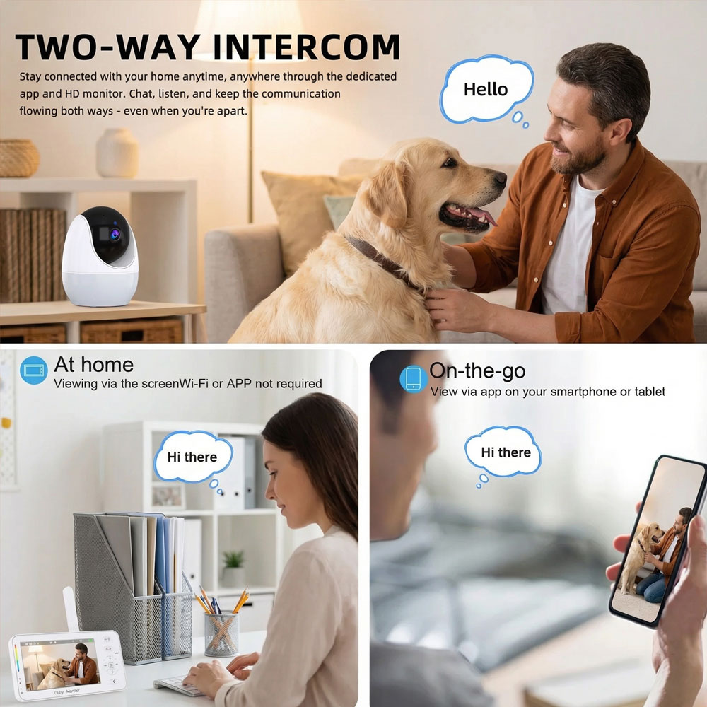 Smart Baby Monitor with Night  - Audio Hd Music avaliação e preço