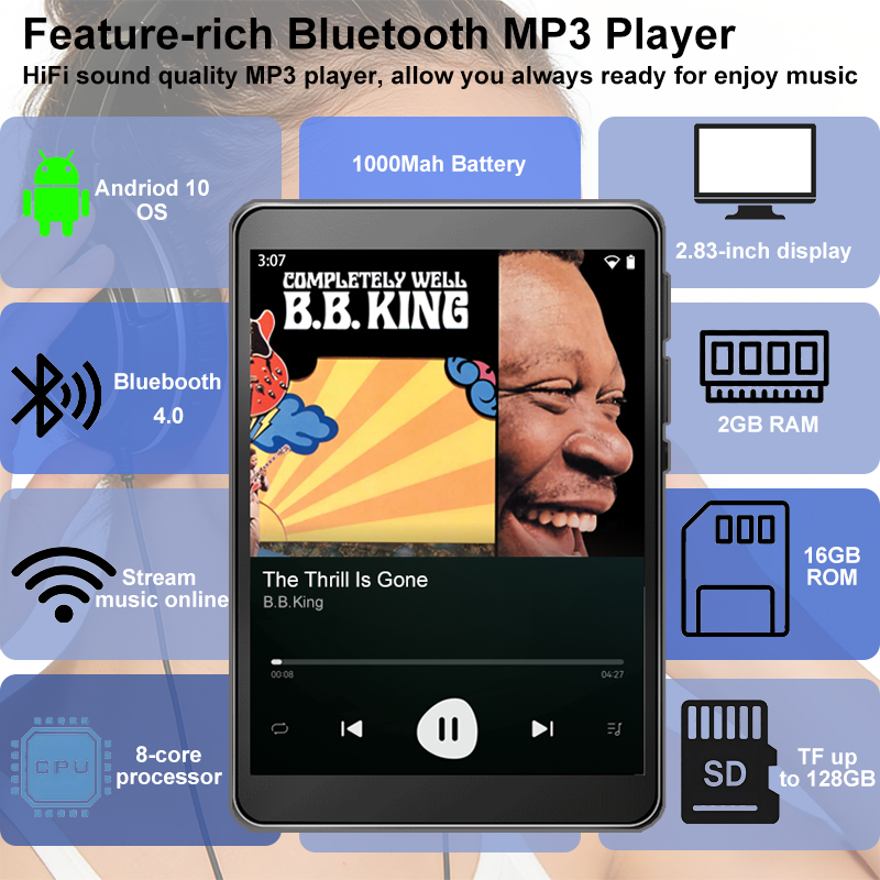 Android 10 MP3 Player Lossless - Audio Online Music Player avaliação e preço