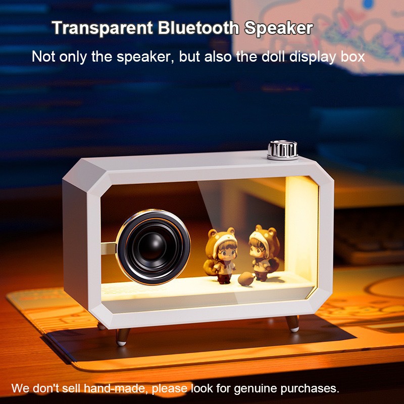 DIY Transparent Bluetooth Spea - Audio Music Play avaliação e preço