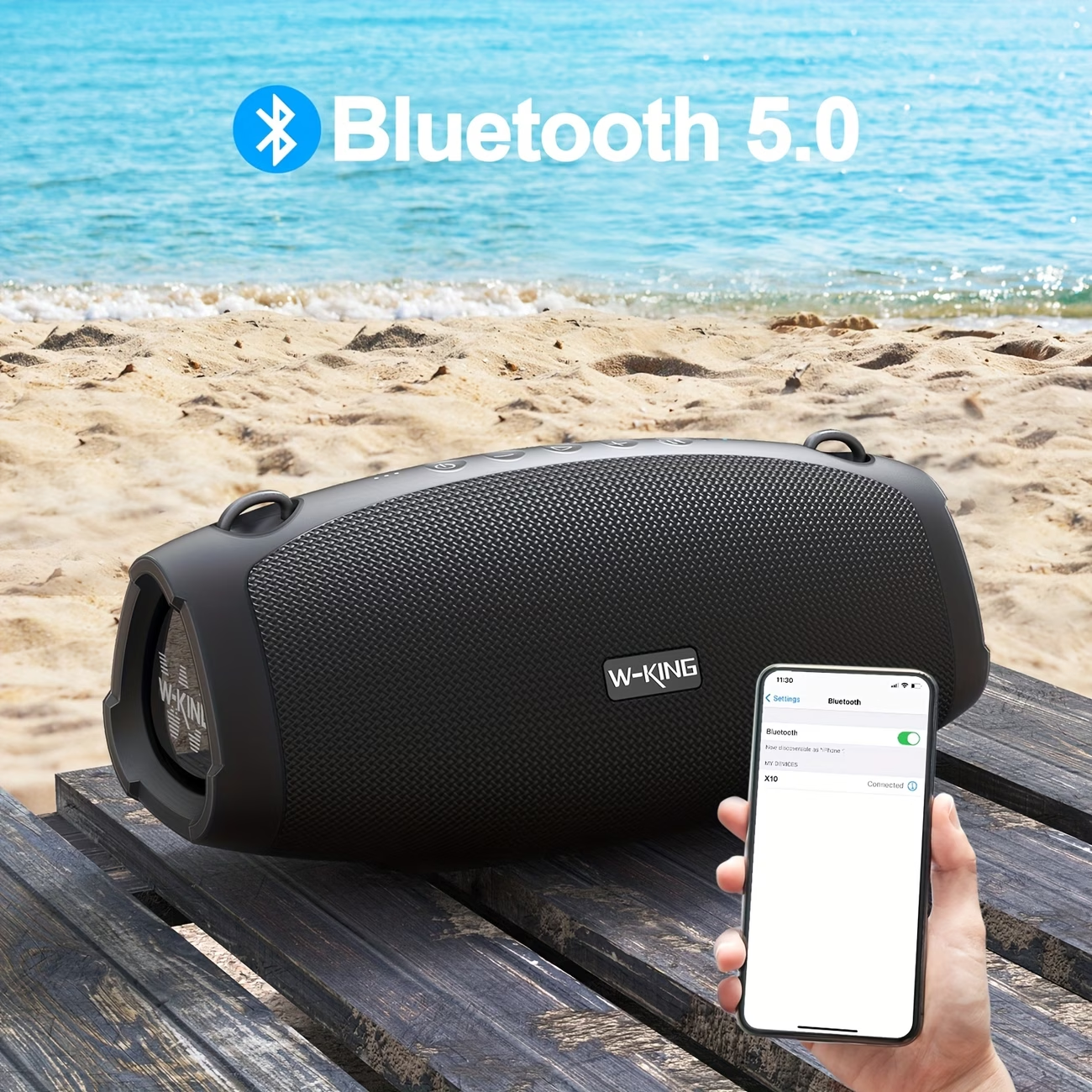 W-KING 120W Max Loud Wireless  - Audio Music King avaliação e preço