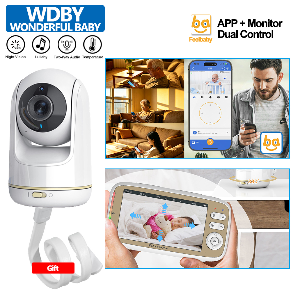5 Inch Baby Monitor 3X Zoom PT - Audio Hd Music avaliação e preço